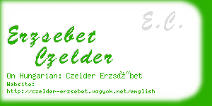 erzsebet czelder business card
